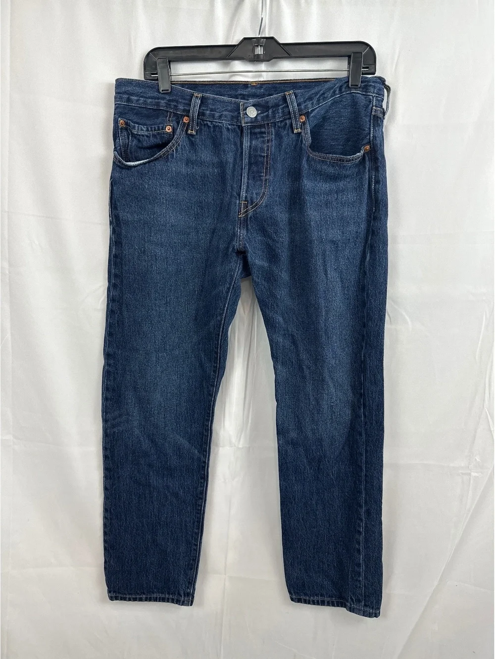 Levi's 501 CT Classic Straight Jeans W30 L32 Dark Blue Denim